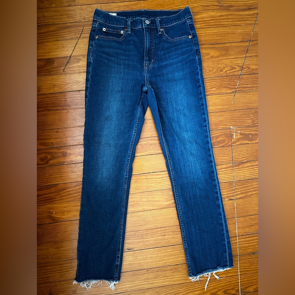 GAP Women's High Rise Jeans in Deep Blue